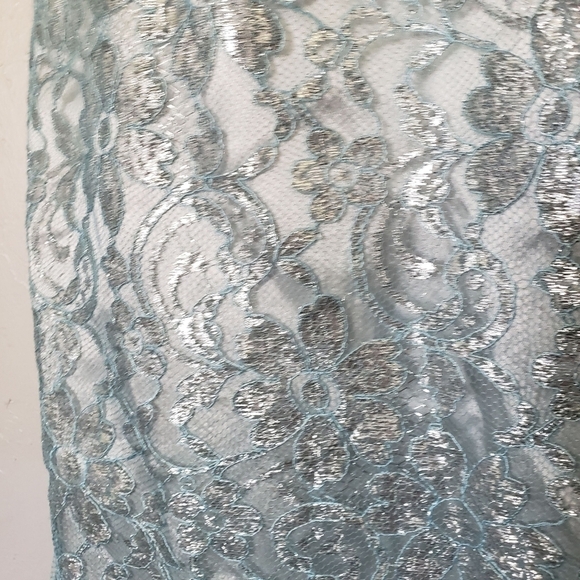 Milly Vintage Women's 4 Cinderella Blue Knee Length Dress Spaghetti Strap Girly - Picture 6 of 12